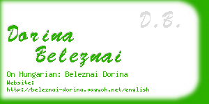 dorina beleznai business card